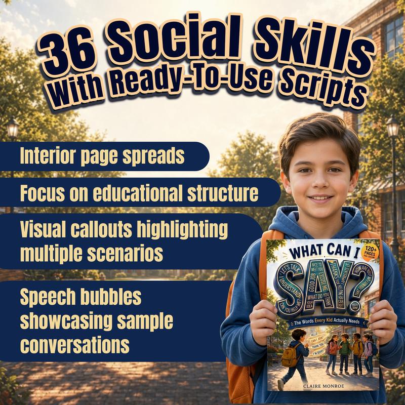 Claire Monroe - What Can I Say? Paperback Children's Social Skills Book