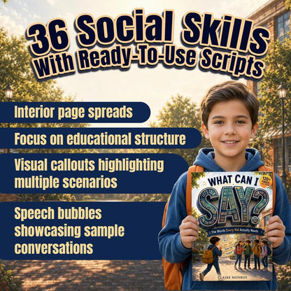 Claire Monroe - What Can I Say? Paperback Children's Social Skills Book